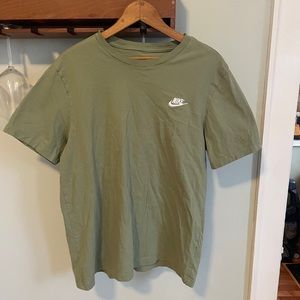 Army Green Nike Tee Size Large